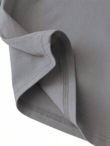 Women's Cotton Long-Sleeved Top, T-Shirt; Autumn/Winter Basic Layer For Women - Grey - View 6