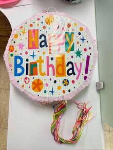 1pc Piñata Toy, Birthday Party Celebration, Can Be Filled With Candy, Confetti And Other Small Gifts - D - View 6