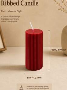 1/4pcs Dark Style 4-Color Scented Candle Set (Black/Brown/Red/Orange), Size 1.97*3.94 Inches, Atmosphere Creation, Home Decor, Perfect Gift Choice, Luxury Decoration, Halloween, Halloween Gift, Back To School - Multiple Styles - View 12