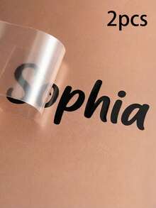 1-15pcs Customized Text Stickers And Personalized Labels, Custom Decal Stickers, Name Stickers, DIY Gifts, Customizable Holographic Name Stickers For Water Bottles, Customized Text Glitter Name And Word Stickers, Autumn Home Refresh, Home Harmony, Office Decor - Multicolor - View 33