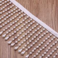 1 Yard 11cm Perlen Quasten Perlen Spitze Kürbis Anhänger Kleidung Vorhang DIY Handgefertigte Dekoration Kleidung Band - mehrfarbig - Übersicht 9