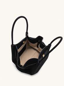 Spring New Arrival Shoulder Bag European & American Style Wear-Resistant Lightweight Handbag Dumpling Design Women's Crossbody Bag Hana Small Size New Model Shoulder Handbag For Outing/Work/Commute JH306A03 Elegant Style Commute/Date/Afternoon Tea/Weekend Shopping Multi-Scenario Applicable Adjustable Shoulder Strap Multiple Carrying Ways Wear-Resistant Artificial Leather Practical Women's Bag - Black - View 9