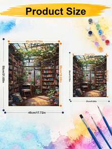 1 Set Of Digital Painting Set, Suitable For Beginners, Bookstore-Adult Beginner Set, Birthday Gift, Anniversary Gift, Holiday Gift, Home Decoration. - A - View 5