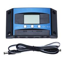 1pc 30A MPPT Solar Charge Controller, 12V/24V Solar Panel Smart Regulator With Adjustable LCD Display, Dual USB Ports And Automatic Parameter Timer - A - View 9