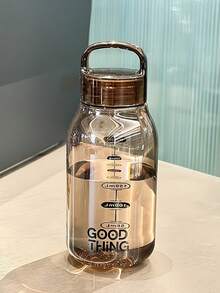 Japanese-Style Minimalist Transparent Polycarbonate Water Bottle, Leak-Proof, High-Temperature Resistant, Portable Tumbler For School, Home, Office, Outdoor, Convenient Carry, Durable And Stylish For Everyday Use - Multicolor - View 16