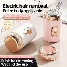 Women's Electric Shaver, Multifunctional Electric Shaver, Suitable For Bikini, Armpit, Leg, Arm, Body, Face, Public Area Hair, Portable, Digital Display, USB Charging, Multifunctional Beauty Device, Perfect Gift For Women - Multicolor - View 1
