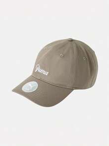 Puma Unisex - ESS SCRIPT LOGO Dad Cap - Brownish Grey Curved Brim Hat 02745703 - Volcanic Gray - View 2