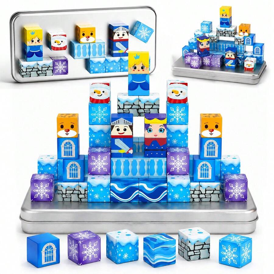 27/40pcs Magnetic Building Blocks Children's Toys, DIY Creative ...