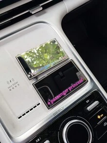 1PC "Passenger Princess" Sticker Fashion Creative Car Sun Visor Seat Back Makeup Mirror High Definition Grooming Mirror - Multicolor - View 7