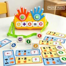 Early Math Finger Counting Learning Toy | Number Blocks Game, Educational Kindergarten Math Manipulatives , Ideal Gift For Preschool Kids - Multicolor - View 12