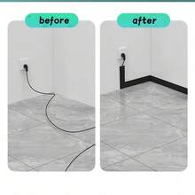 Pelindung Kabel Lantai Fleksibel, Saluran Manajemen Kabel Dinding Perekat Mandiri, Saluran Kabel Internet, Manajemen Kabel - Tipe B - View 8