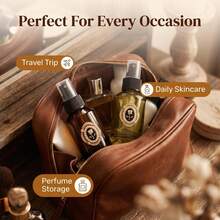 2oz/60ml Spray Refill Bottle, Glass Material, Leak-Proof, Thick Bottom, Durable, Green, Brown - View 5