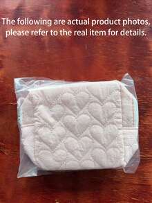 1/5pcs Heart-Shaped Quilted Mini Zipper Storage Bag, Tassel Zipper Portable Small Square Pouch, Soft Cosmetic Jewelry Earphone Organizer, Suitable For Travel And Daily Use,Travel Essential - Multicolor - View 9