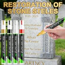 Stone Monument Pen Tombstone Pen Extra Large Capacity 3mm Inscription Repair Pen Metal Pen Paint Touch-Up Pen Waterproof Heat Resistant - Multiple Styles - View 1