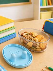 Snack Box, Food Storage Container With Innovative Silicone Finger Grip Lid, With Food Storage Bag, Perfect For Storing Fruits, Nuts, Popcorn, Cookies, Candy, Easy To Grab Snacks While Keeping Hands Clean, Reusable, Suitable For Daily Use, Convenient For Carrying And Travel, Easily Fits In Lunch Bags, Backpacks, Handbags And Picnic Baskets, Perfect For Home, School, Office, Road Trips, Picnics And Parties, Back To School Gift - Multicolor - View 3