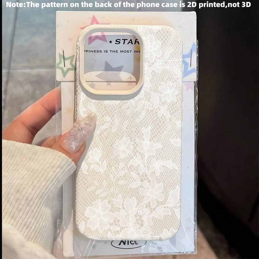 1pc Anti-Drop TPU Lace Soft Shell Precise Cutout Phone Case Protective Cover, Suitable For Apple 7P/8Plus/16/16PLUS/16PRO/16PROMAX, Slight Color Difference May Occur Due To Lighting During Photography - Multicolor - View 1