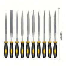 5pcs/10pcs Set High Hardness Fine Tooth Steel Files, Hand Polishing Metal Wood Carving Antique Polishing Repairing Small Files, Woodworking Model Repairing Polishing Small File Combination - File - View 2