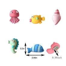 15/20/30pcs Cute Seahorse Shell Octopus Creative Push Pins, Cute Push Pins, Cork Board Push Pins, For Cork Board, Photo Wall, Bulletin Board, Office Or Home Decor, Random Styles - A - View 5