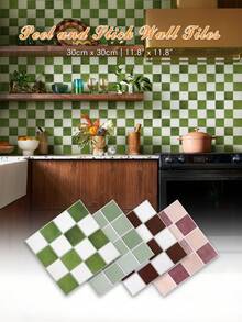 1/10/20pcs Modern Square Mosaic Wall Tiles, 3D Peel And Stick ...
