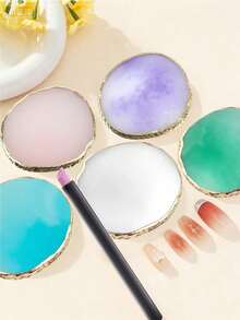 A Beautiful Resin Display And Storage Tray With Gold Trim, Serving As A Multi-Functional Palette, Dressing Table Accessory, Display Tray, Cosmetic Storage Box, Room Decoration, Bedroom Decoration, Halloween, And Christmas Gift. - Multicolor - View 7
