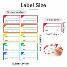 100pcs Frozen Food Label Stickers, Colorful Categorized Food Storage Labels, Writable Kitchen Labels, Suitable For Meal Prep, Refrigerator Organization, Pantry And Freezer Bag Classification - One Size Fits All - View 8