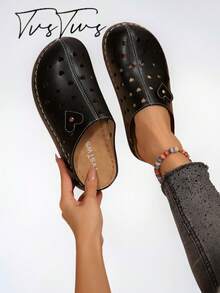 Women's Shoes: New Boken Ultra-Light Chunky Heel Loafers, Casual Retro Forest Style, Punk Inspired, Suitable For Dates And Vacations - Black - View 2