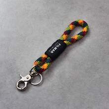 Multifunctional Braided Rope Keychain 10-In-1 Wrist Strap, Equipped With Heavy Duty Climbing Carabiner Clip, Suitable For Camping Hiking Outdoor Daily Use, Men & Women Outdoor Enthusiasts, EDC Durable Hanging Rope, Camera Water Bottle Key Earphone Case Bag Pendant - Multicolor - View 30
