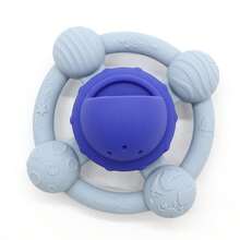 Infant Planet Pattern Rotating Top Toy, Develops Baby's Fine Motor Skills, Color-Blocked Design Baby Loves, Soft Material Easy To Clean, With Shower Leakage Function, Essential Multi-Functional Toy For Baby Travel, Meets Baby's Needs In Various Scenarios, First Choice Newborn Gift - Multicolor - View 11