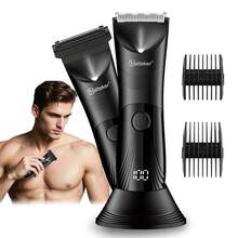 Hatteker 1pc 2-In-1 Hair Trimmer, Multi-Function Electric Epilator & Shaver, Private Area Grooming Kit For Men And Women - Black - View 12