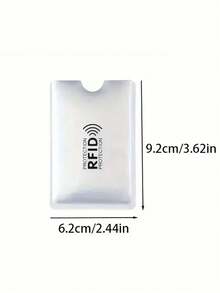 2/10 أكمام بطاقات RFID مضادة للسرقة، أغطية حماية من رقائق الألومنيوم متعددة الألوان مضادة للمسح، حماية مضادة للسرقة للرقائق غير التلامسية للمستندات وبطاقات الهوية وبطاقات المحفظة المكتبية، إكسسوارات المكتب، مكتب سطح المكتب، ضروريات السفر، العودة إلى المدرسة - متعدد الألوان - مشاهدة 9
