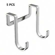 Adhesive Hooks No Drill Heavy Duty Wall Mounted Sticky Hooks For Bedroom Bathroom Kitchen Cabinet Door Waterproof Reusable Hooks For Hanging Clothes Towels Robes Organization Storage Solutions - Multicolor - View 7