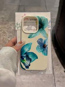 1件 白色綠色百合花個性化極簡全包覆 TPU 防震手機殼，適用於 Apple 18 17 16 15 14 13 12 11 Pro Max Air 及系列 - 彩色 - 查看 2