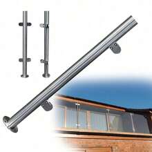Railing Corner Post For Balcony Guardrails Attic Guardrails 1PCS Stainless Steel Railing Corner Post - Silver - View 2