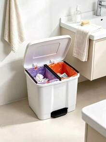Formal Household Garbage Four-Classification Trash Can Household Two-In-One Kitchen Large Capacity Dry And Wet Separation Super Large - A - View 1