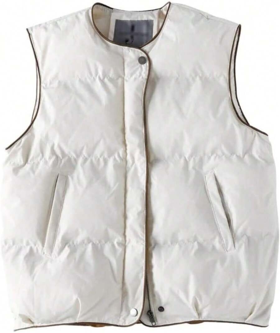 Plus Size Women Thermal Vests - Medium Wash - View 1