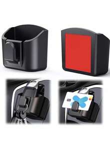 Car Key Storage Box, Multi-Functional Center Console Storage Box And Remote Control Holder, Suitable For Most Car Models Accessories, Car Supplies, Car Storage, Functional Holder, Space-Saving Storage Solution - Multiple Styles - View 10