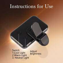 TOKQI Portable LED Selfie Ring Light, 3 Adjustable Lighting Modes, Rechargeable Phone Selfie Light, Mini Clip-On Fill Light, Suitable For Smartphones, Cameras, Laptops, For Selfies, Video Conferencing, Vlogs And More - Multicolor - View 11