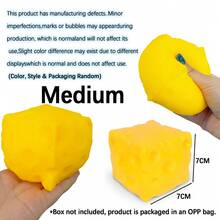 Tachimi 1pc Fun Creative Gift Squ Eeze Toy TPR Giant Cheese Shape, Elastic Slow Rebound Sensory Toy, Suitable For Active Children, Suitable For Summer Camp Water Activities, Random Pattern - Multicolor - View 9