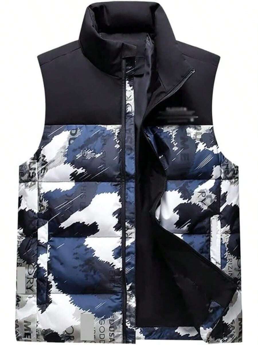 Men Thermal Underwear Vests - Army Green - View 1