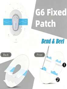 1 Set 10pcs Self-Adhesive Waterproof Patches, Sweat-Proof, Low-Allergen, Latex-Free, PU Film Waterproof Blank Patches With Center Hole, Washable Transdermal Patches - Multicolor - View 2
