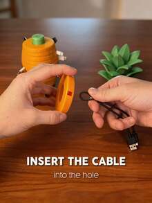 Pineapple Cable Organizer Tray, Desktop Tidiness Assistant, Modular Segmented Design, Cable Management Organizer, Easily Store Multiple Data Cables, Home Desktop Decor, Office Use, Gaming Desk, Neat Cable Storage, Gift Recommendation, Birthday Gift, Couples, Friends, Classmates, Family Gift, Party Gift - Multicolor - View 5