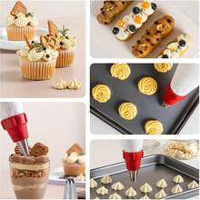5pcs Stainless Steel Seamless Piping Tips Set, Cream Piping Nozzles For Cupcakes, Cakes, Cookies Decoration - Multicolor - View 7