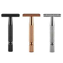 Rose Gold/Black/Silver Women's Zinc Alloy Razor With 10 Blades, Stainless Steel Handle, Reusable Unscented Shaving Tool For Facial Hair, Face, Armpits, Bikini Area & Legs - Multicolor - View 2