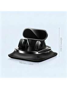 360° Rotatable Car Phone Holder, ABS Material Non-Slip Base, Adjustable Dashboard/Desk Use, Compatible With IPhone And Android Smartphones, Rotating Arm Design, Suitable For Hands-Free Driving, Navigation, Video Calls - A - View 9