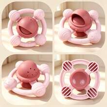 Infant Planet Pattern Rotating Top Toy, Develops Baby's Fine Motor Skills, Color-Blocked Design Baby Loves, Soft Material Easy To Clean, With Shower Leakage Function, Essential Multi-Functional Toy For Baby Travel, Meets Baby's Needs In Various Scenarios, First Choice Newborn Gift - Multicolor - View 4