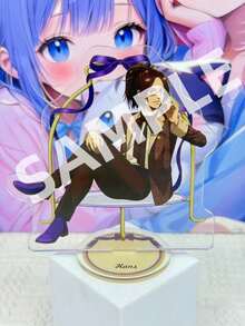 13cm Acrylic Stand, Wizard Style, Featuring Hange And Eren, Cute Character Display Stand, Manga Merchandise, Creative Gift, Craft, Office Supplies, Desk Decor, Gift For Girls - B - View 6