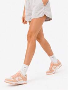 Nike New Women's Low-Top Comfortable Dunk Low Retro Lightweight Casual Sneakers - White/Orange - View 3