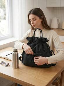 Tight‑Seal Heat‑Preserving Big‑Volume Rugged Smudge‑Resistant Splash‑Resistant Moisture‑Blocking Odor‑Isolating Shoulder‑Worn All‑Purpose Portable Lunch Handbag For Work Trip Beach Camping School Party Birthday Holiday Gift - View 5