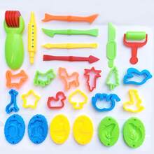 26Pcs Kids Clay Tools Set, DIY Plasticine Molds & Cutters, Rolling Pin Modelling Accessories, Educational Toy For Children(No Clay Included)Color,Shape And Style Are Random - Multicolor - View 10