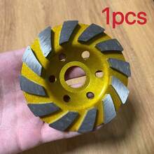 1/2/3pcs 4 Inch Concrete Diamond Grinding Wheel, Angle Grinder Accessory Tool, 12-Teeth Heavy Duty Angle Grinder Disc, Suitable For Grinding, Polishing And Refurbishing Quartz Stone, Marble, Artificial Stone, Concrete And Polishing Tool - A - View 10